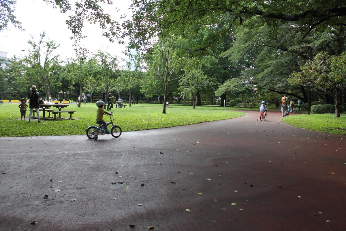 レンタルサイクルで遊べる代々木公園の幼児用コース