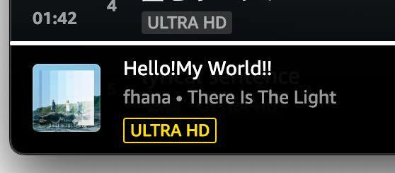 非常に小さいし分かりにくいのだが、この「ULTRA HD」をクリックする